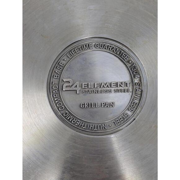 PROFESSIONAL PLATINUM Titanium Cookware SS Grill Pan 24 Elements T304 - Picture 6 of 8